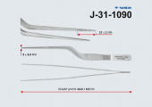 Пинцет ушной штыковидный анатомический 140мм (Пакистан П-85-П,J-31-1090)