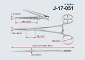Зажим кровоостанавливающий прямой № 1, 160мм, J-17-051